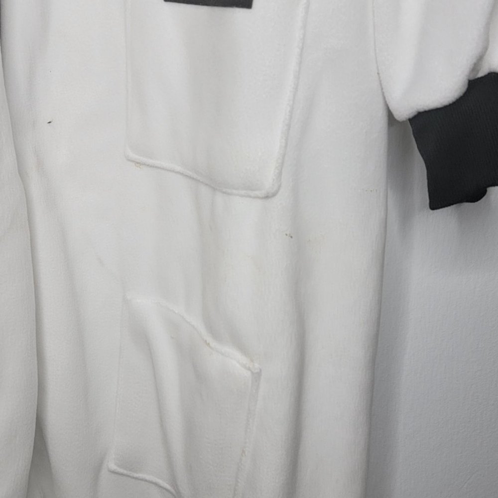 NASA Astronaut One Piece Silver Lilly Pajamas White Sz Adult S Small Halloween - Picture 5 of 7